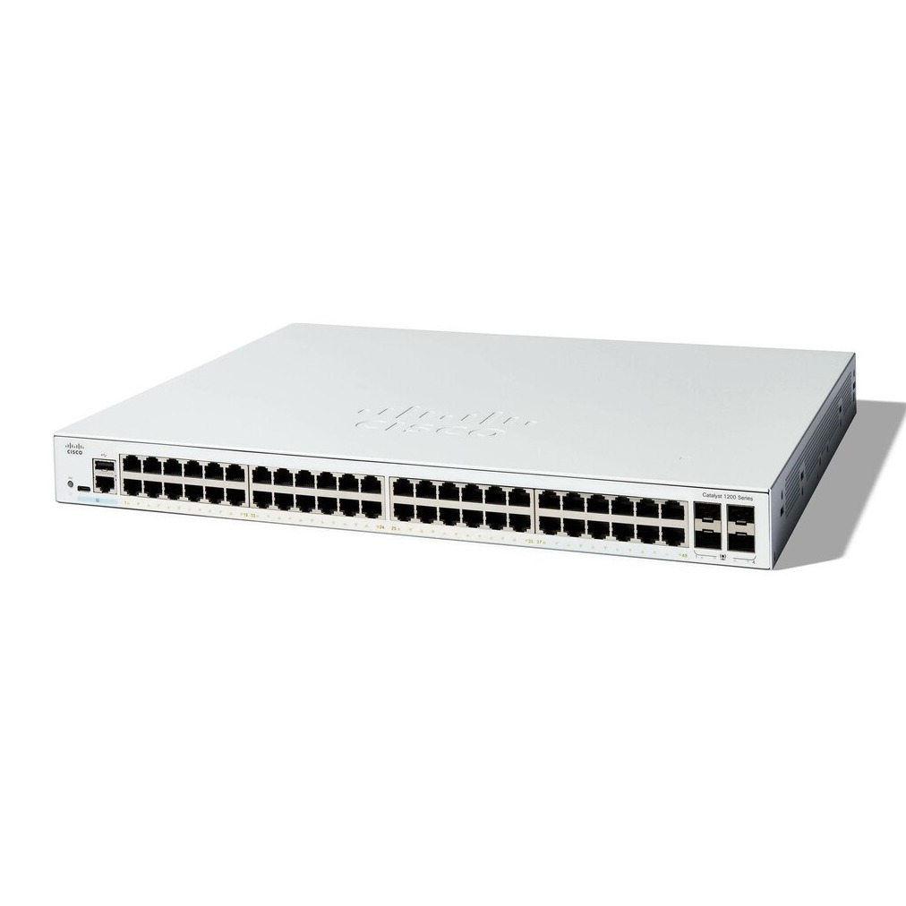 Cisco catalyst C1200-48T, 48 ports gigabit + 4 x 1G SFP uplink ports switch