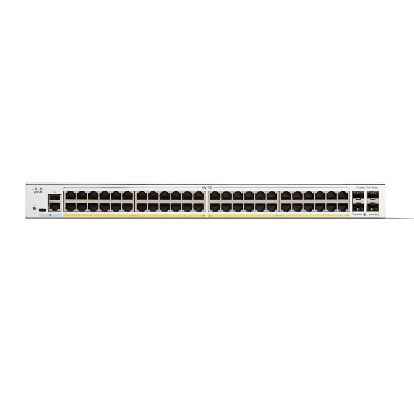 Cisco catalyst C1200-48P, 48 ports gigabit POE+ 375W + 4 x 1G SFP uplink ports switch