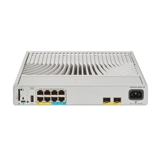 Cisco C9200CX-8UXG-2X-E Catalyst 9200CX 4-port mGig and 4-port 1G, 2x10G, UPOE, Network Essentials