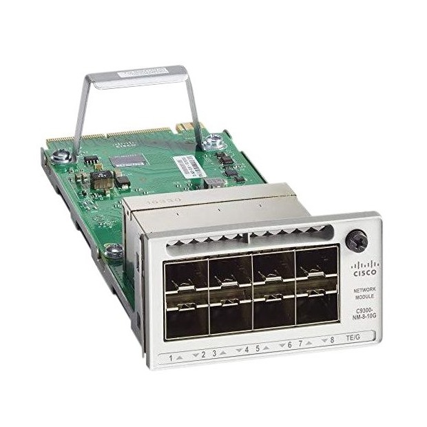 eight 25 GE/10 GE/1 GE slots with an SFP+ port in each slot.