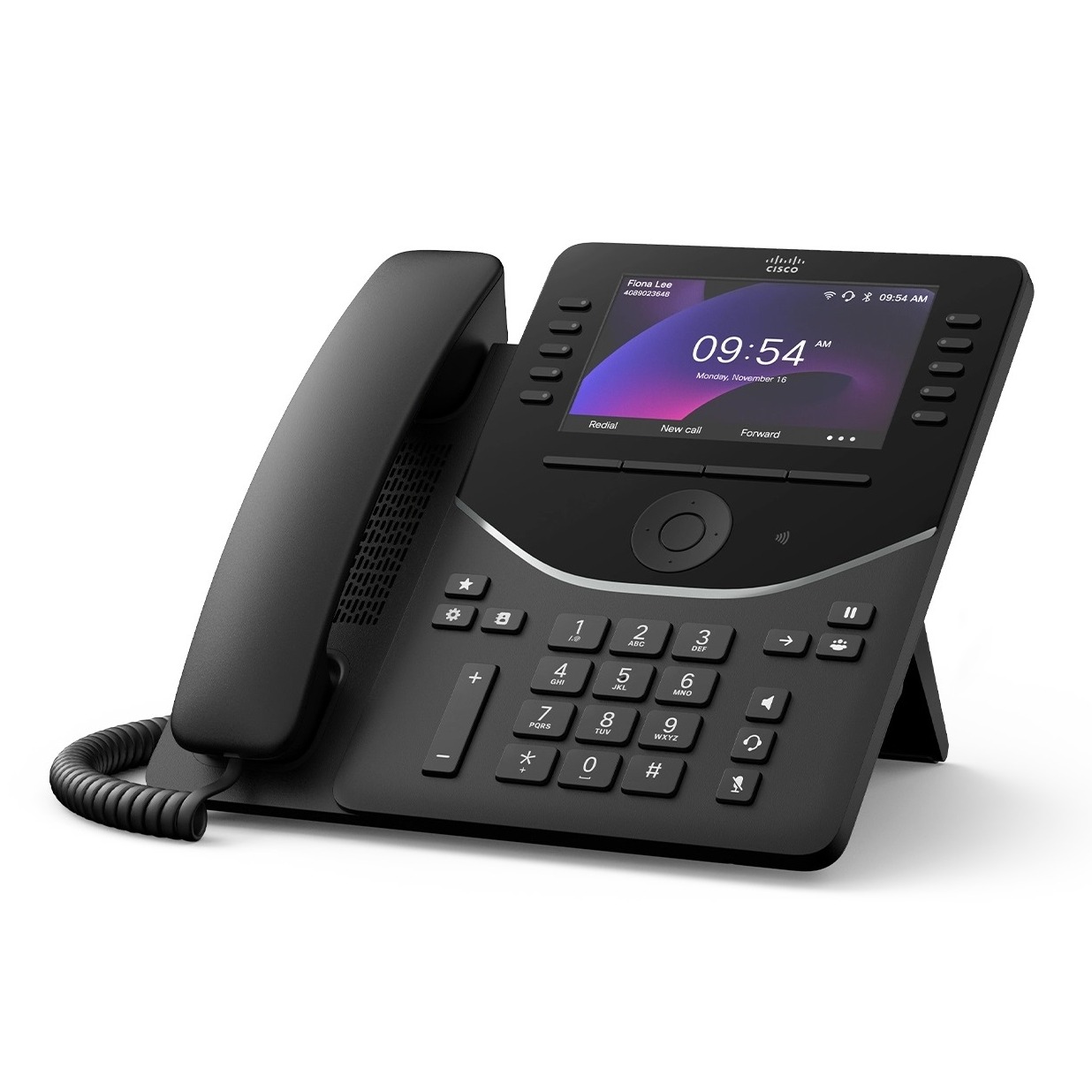 Cisco Desk Phone 9861, TAA, Carbon Black