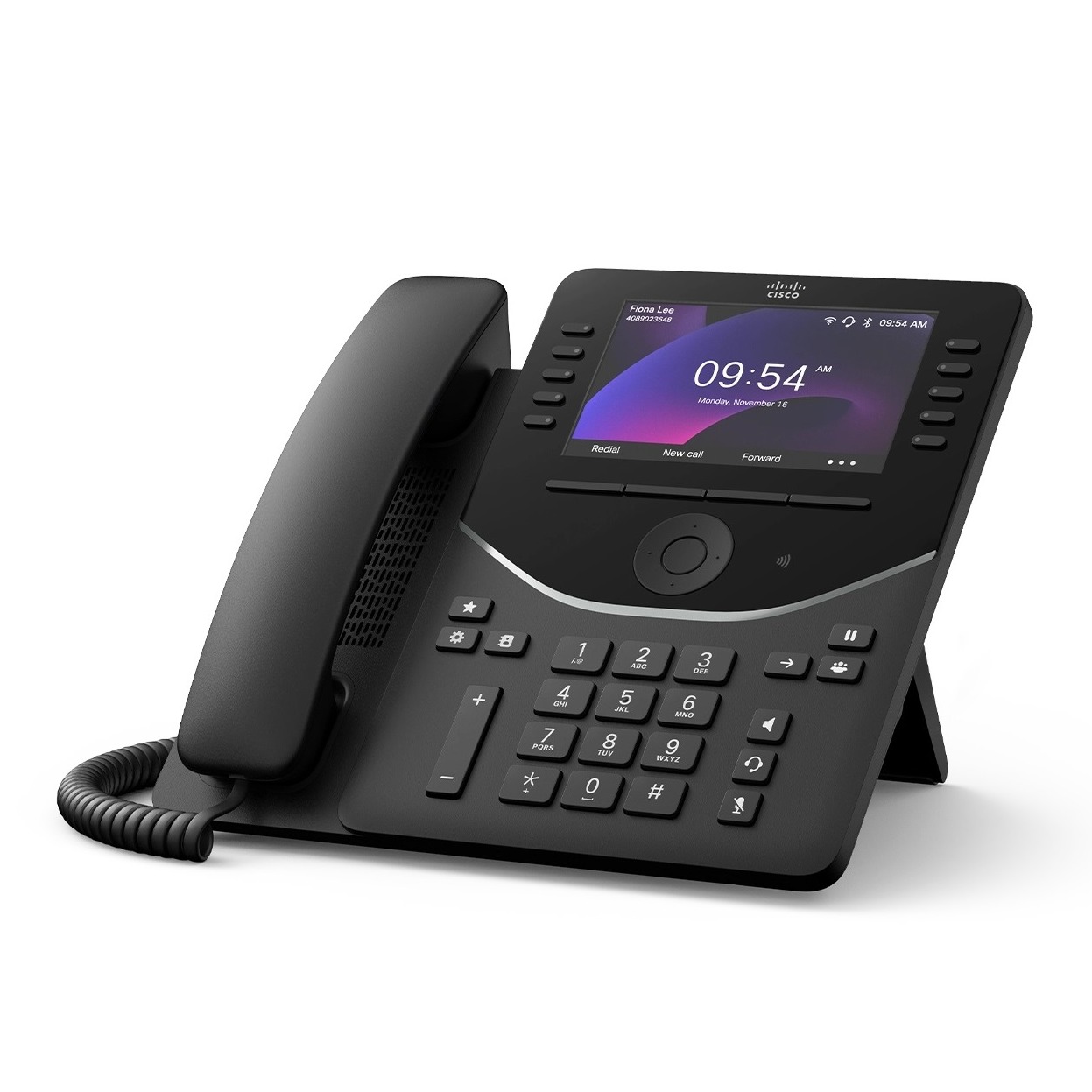 Cisco Desk Phone 9861, No Radio, Carbon Black