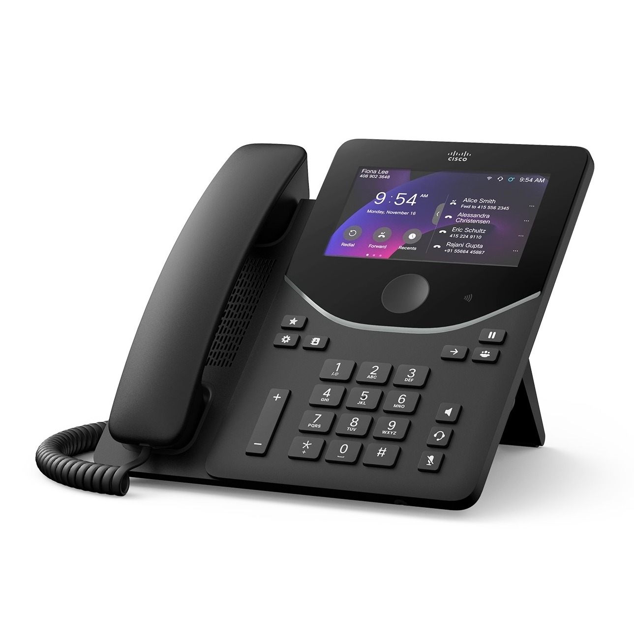 Cisco Desk Phone 9871, TAA, Carbon Black