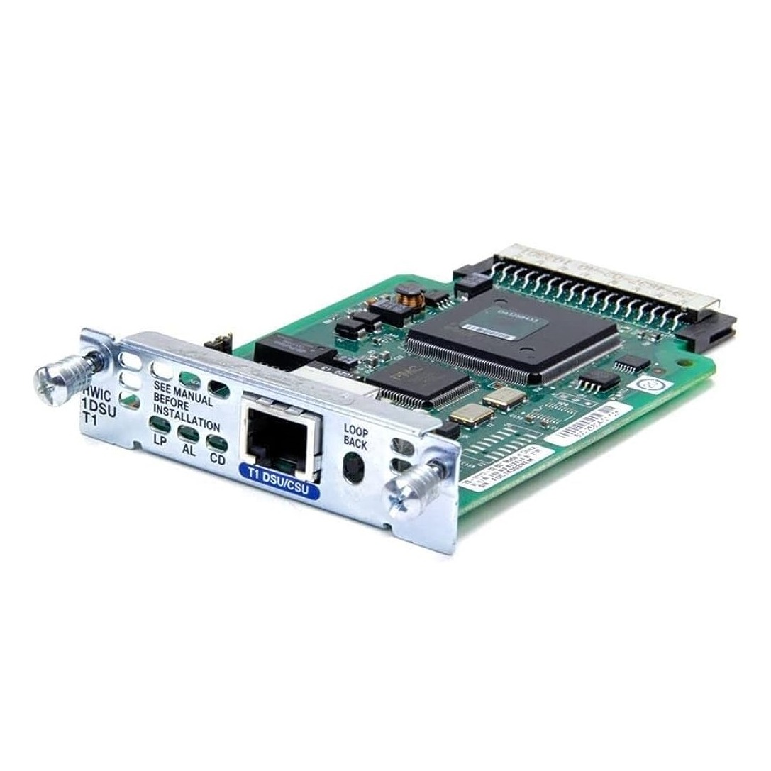 1-Port T1/Fractional T1 DSU/CSU WAN Interface Card.