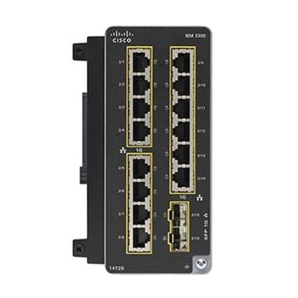 Catalyst IE3300 with 14GE Copper + 2GE SFP, Expansion Module.