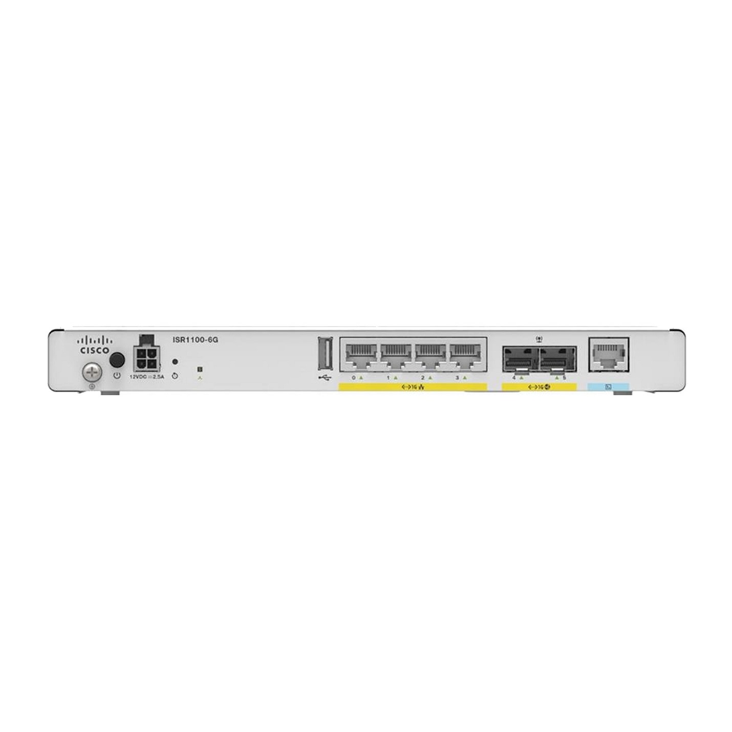 ISR1100 Router, 4 GE LAN/WAN Ports and 2 SFP ports, 4GB RAM.