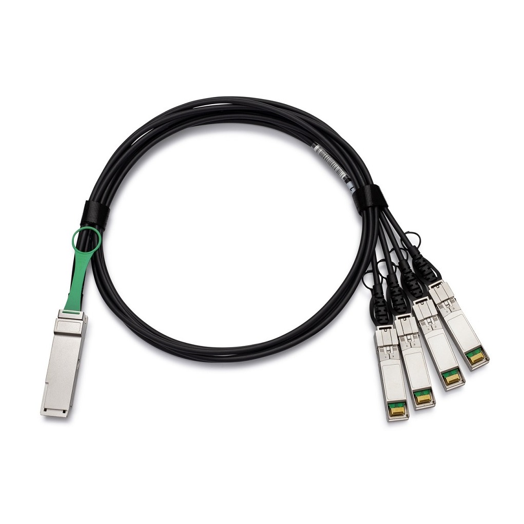 100GBase QSFP to 4xSFP25G Passive Copper Splitter Cable, 3m.