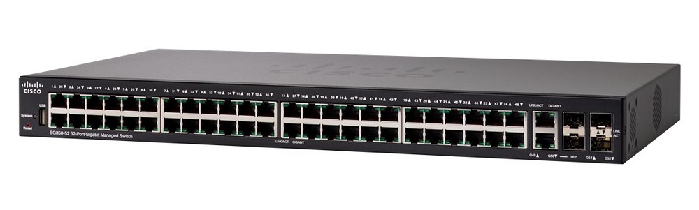 Cisco SG350-52 52-port Gigabit Managed Switch