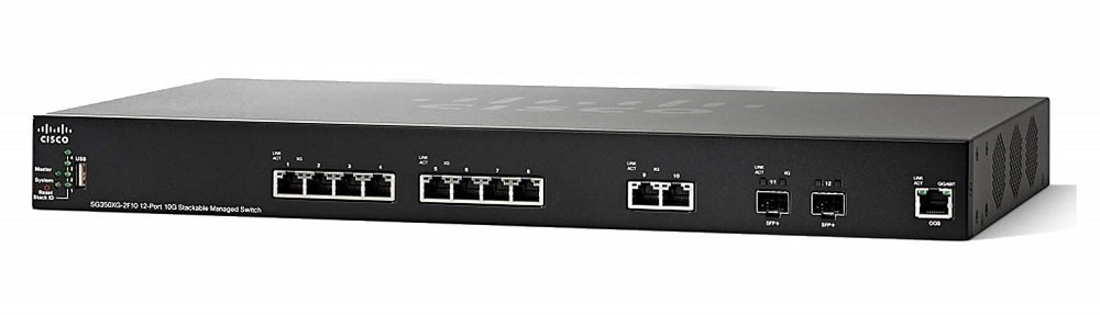 Cisco SG350XG-2F10 12-port 10GBase-T Stackable Switch