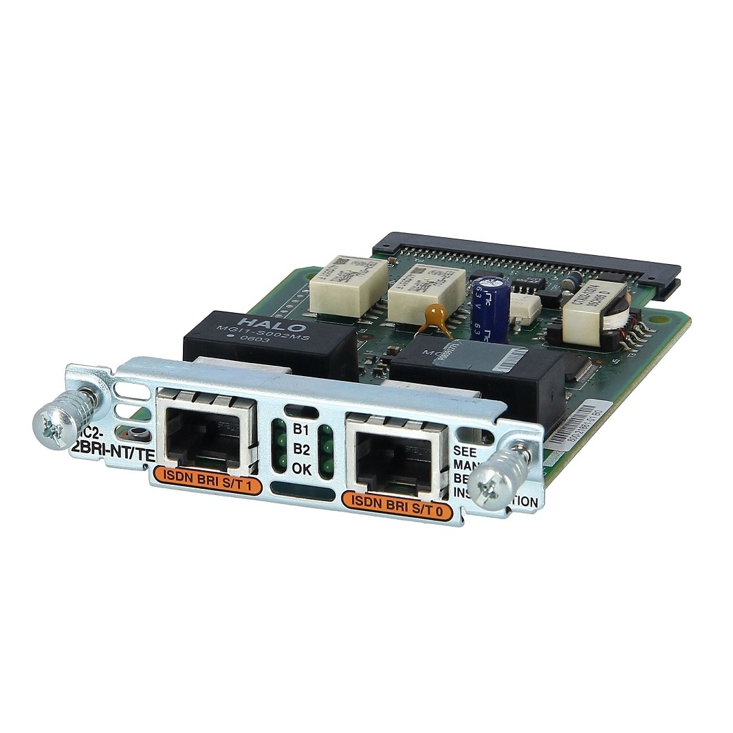 Two-port Voice Interface Card - BRI (NT and TE).