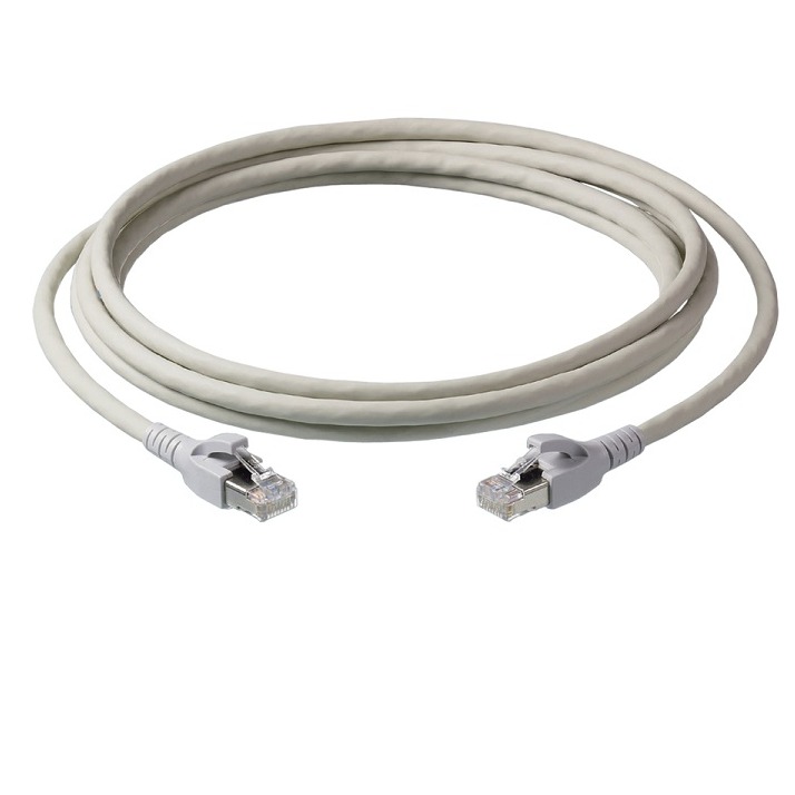S/FTP FX/26LCCA,CAT.6A,GR,2XRJ45,4P,1M