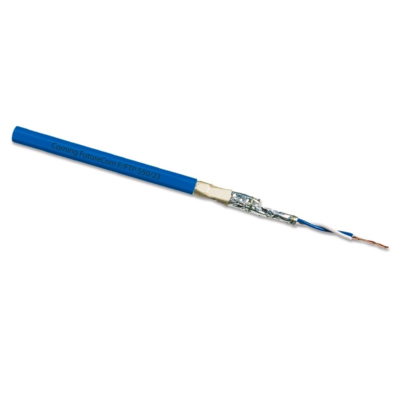 Copper Datacom F/FTP 550/23, Category 6A, LSZH/FRNC, Dca  4P, blue