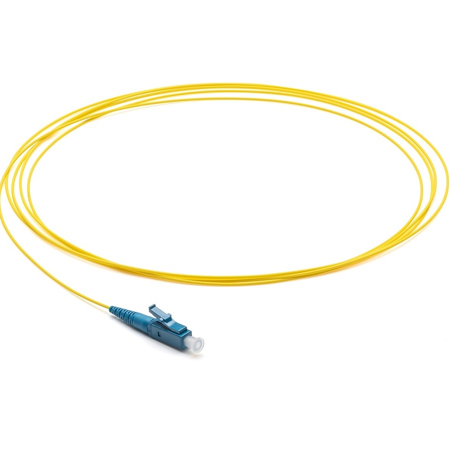 Basic Fiber Optic Pigtails, LSZH, 900 µm  SMF-28® Ultra OS2, Single-mode LC UPC Simplex, 2m