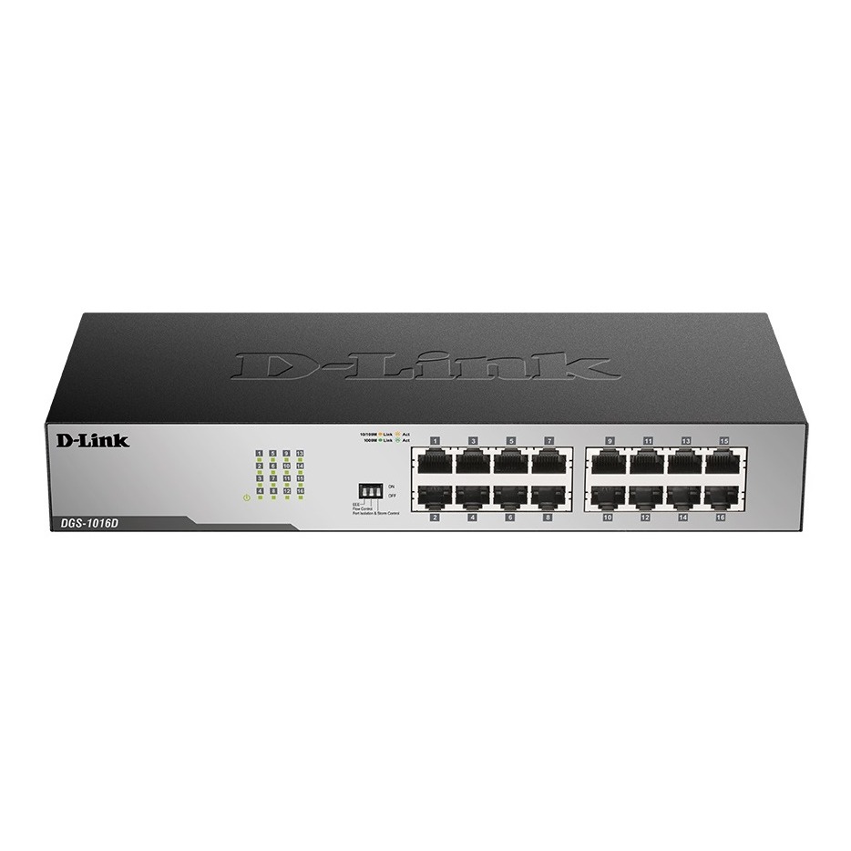 D-LINK 16 Port GIGABYTE  10/100/1000 Mbps Unmanaged Switch