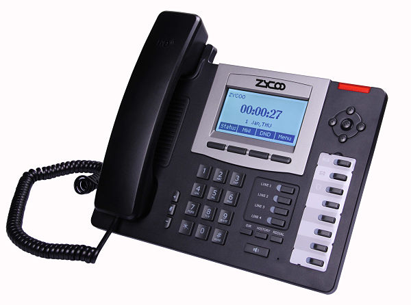 Zycoo 6 SIP Line POE IP PHONE | HD Voice | Display | 8 Key