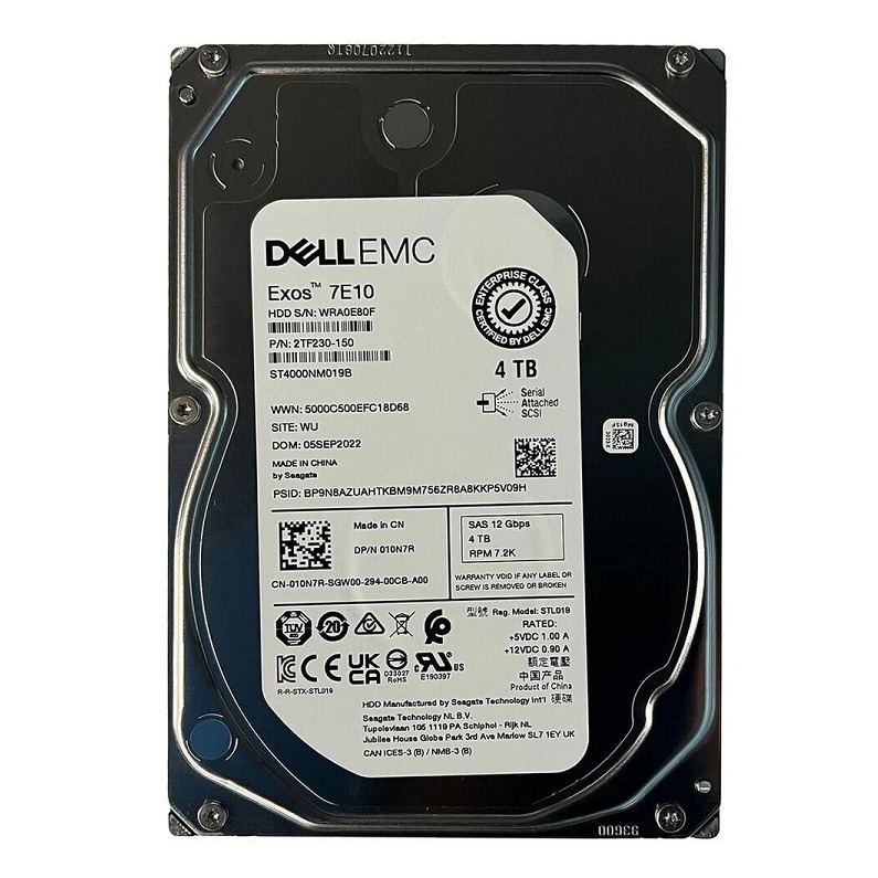 DELL 10N7R - 4TB 7.2K LFF SAS 12G HDD ST4000NM019B ME4 ME5 SERIES