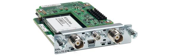4G LTE EHWIC for Global, 800/900/1800/2100/2600 MHz 