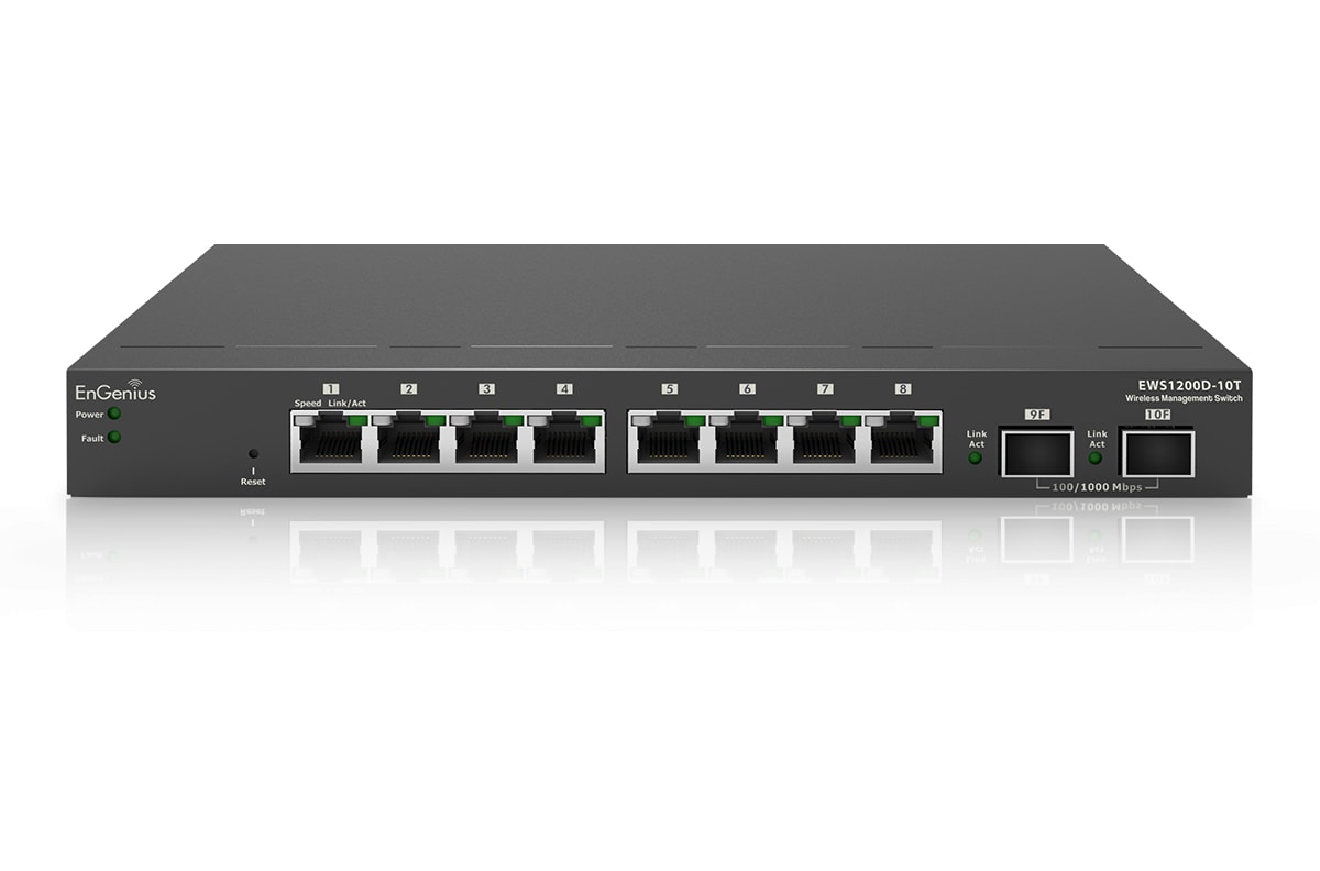 8-Port Gigabit Managed Smart Switch with 2 Dual Speed SFP