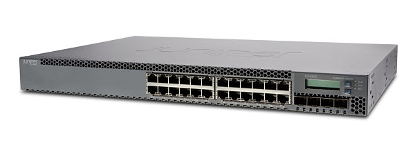 EX3300, 24-port 10/100/1000BaseT with 4 SFP+ 1/10G uplink ports
