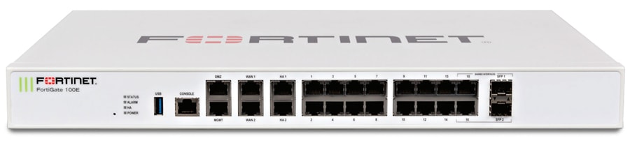FortiGate-100E Hardware plus 1 Year 8x5 FortiCare and FortiGuard UTM Bundle