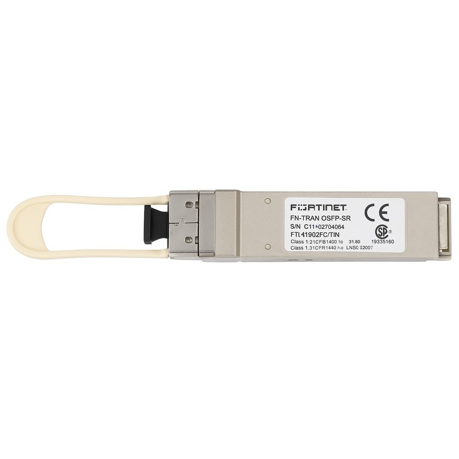 FORTINET,40 GE QSFP+ transceiver module, short range 150m, MPO-12 connector, four channel parallel MMF, 850nm, 0°C to 70°C, for systems .