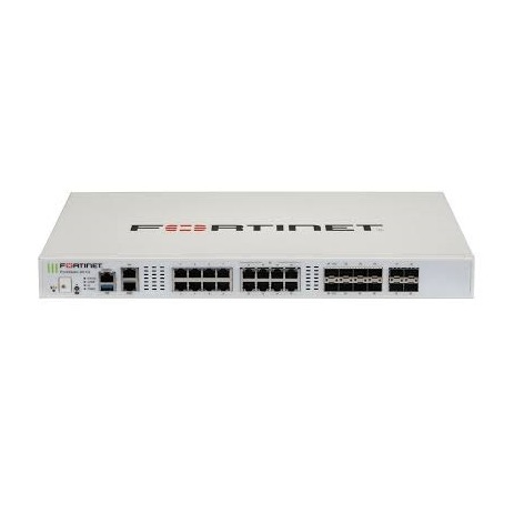 Fortigate,10x GE RJ45 (including 1x MGMT port, 1x HA port, 8x switch ports), 4x GE SFP slots, 8x 5GE RJ45, 8x 10GE SFP+ slots, NP7Lite