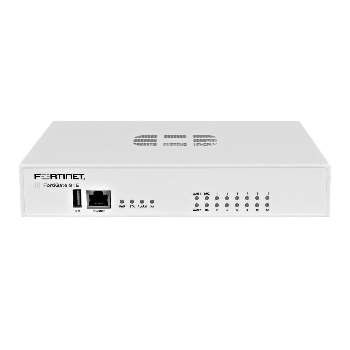 Fortinet FG-91E 16 x GE RJ45 ports (including 2 x WAN ports, 1 x DMZ port, 1 x HA port, 12 x switch ports), 