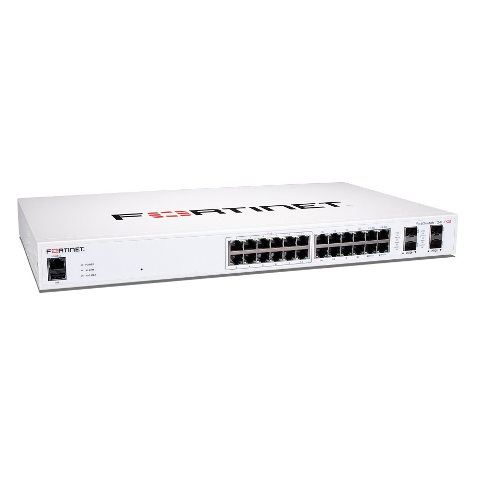 Fortinet fortiSwitch 124F-POE 24 x 10/100/1000 (PoE+) Managed Switch