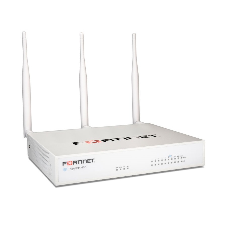 FortiWiFi-60F Hardware plus 5 Year FortiCare Premium and FortiGuard Unified Threat Protection (UTP).