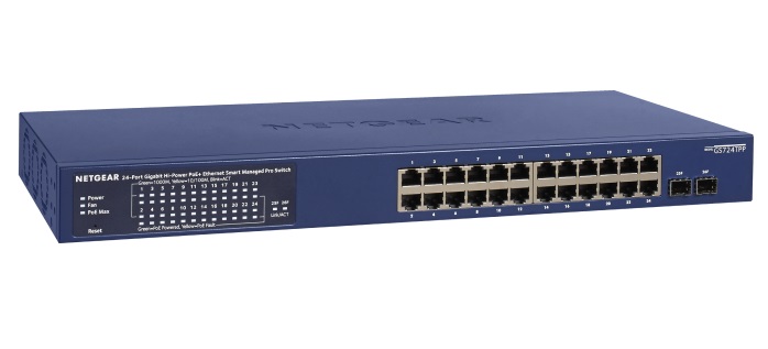 NETGEAR GS724TPP, 24-Port Gigabit POE+ 380W + 2 x 1G SFP Uplink, Smart Switch with Cloud Management