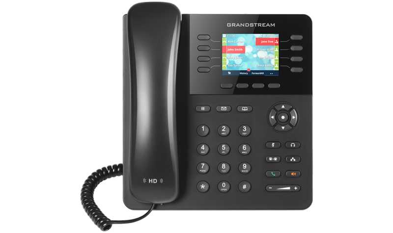 Grandstream GXP2135 IP phone supports 8 lines, 4 SIP accounts, Gigabit speeds and up to 32 virtual BLF/speed-dial keys