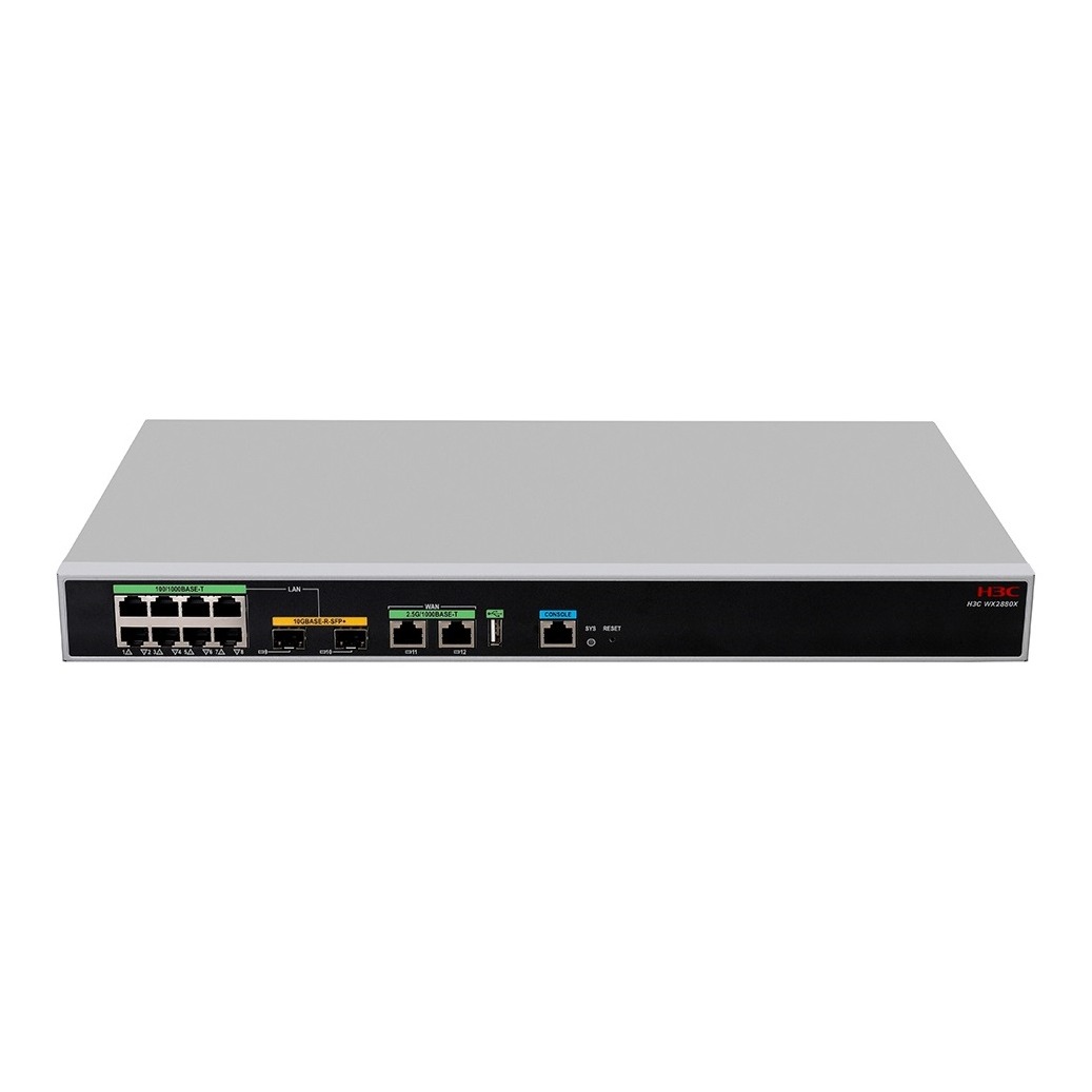 H3C WX2880X Access Controller with 10*1000BASE-T Ports and 2*SFP Plus Ports