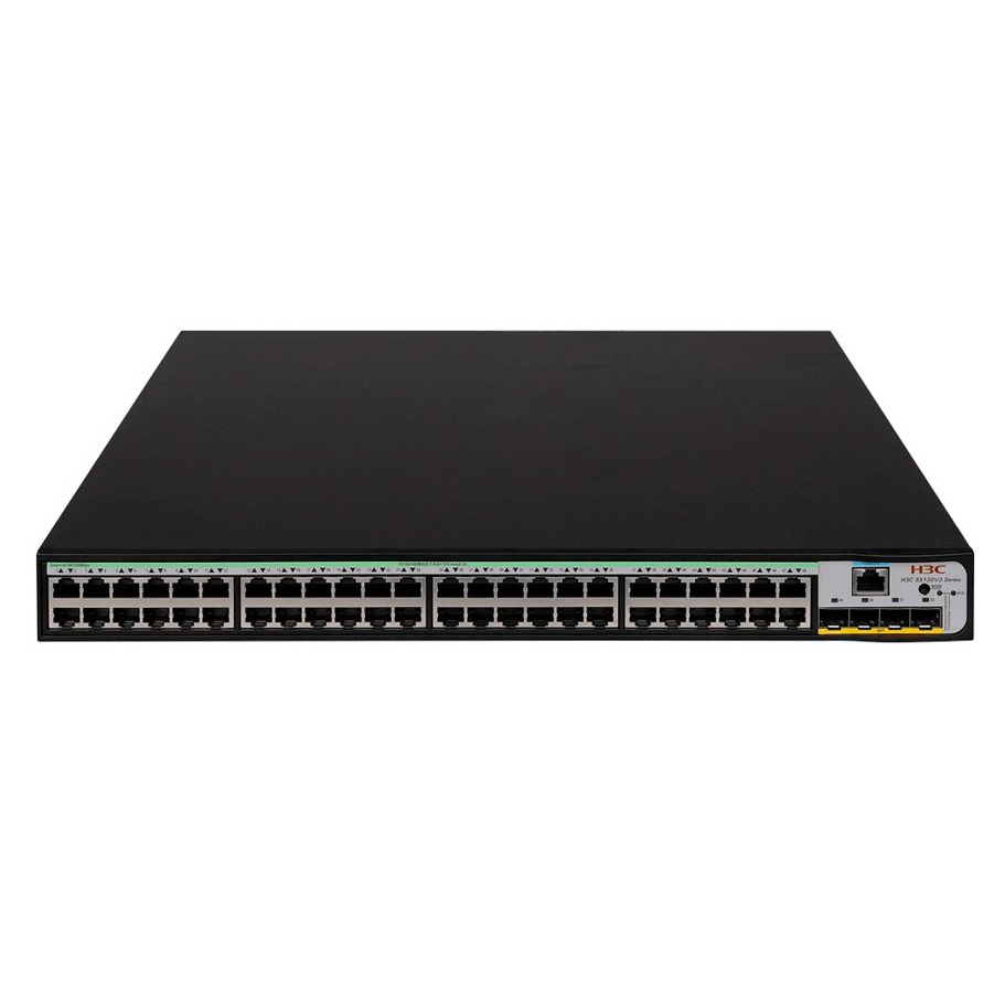 H3C S1850V2-52X L2 Ethernet Switch with 48*10/100/1000BASE-T Ports and 4*1G/10G BASE-X SFP Plus Ports,(AC)