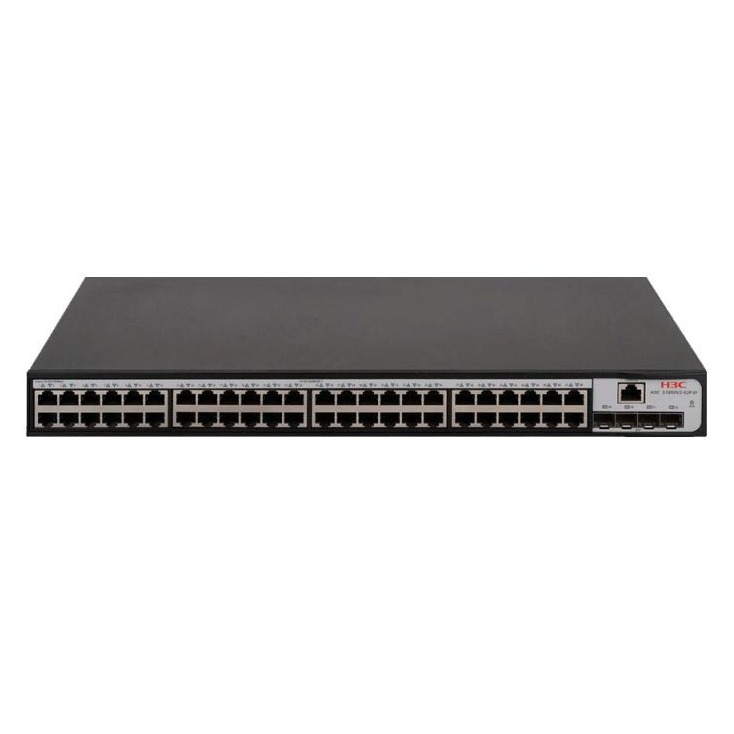 H3C S1850V2-52P-EI L2 Ethernet Switch with 48*10/100/1000BASE-T Ports and 4*1000BASE-X SFP Ports,(AC)