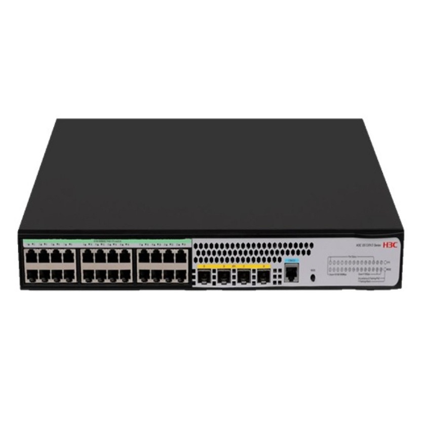 H3C S5120V3-28P-LI L2 Ethernet Switch with 24*10/100/1000BASE-T Ports and 4*1000BASE-X SFP Ports,(AC)