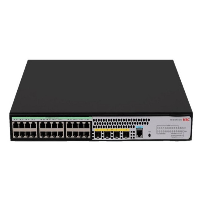 H3C S5120V3-28P-PWR-LI L2 Ethernet Switch with 24*10/100/1000BASE-T PoE+ Ports (AC 240W) and 4*1000BASE-X SFP Ports,(AC)