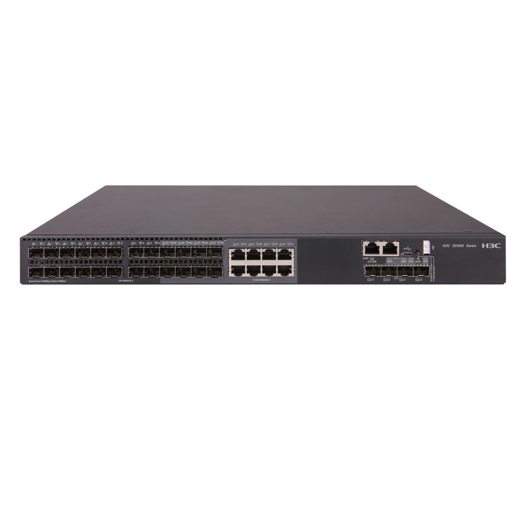 H3C S5560X-30F-EI L3 Ethernet Switch(24SFP(8GE Combo)+4SFP Plus+1Slot),No Power Supply
