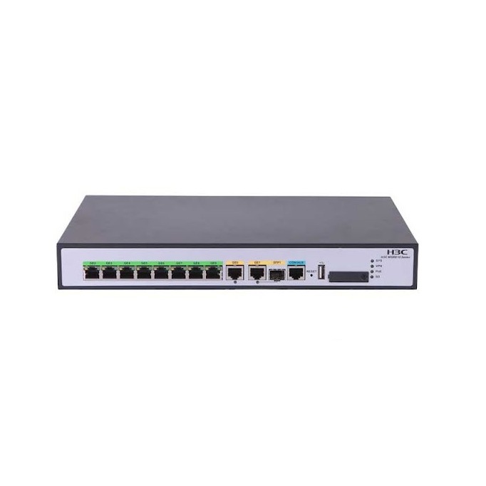 H3C MSR810 Enterprise-Level 10-Port Gigabit POE+ 150W Router (9801A0W4)