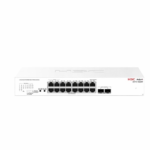 H3C Aolynk US110-16G2MF , 16 Port Giga with 2 x 2.5G SFP Uplink, Cloud Managed Switch