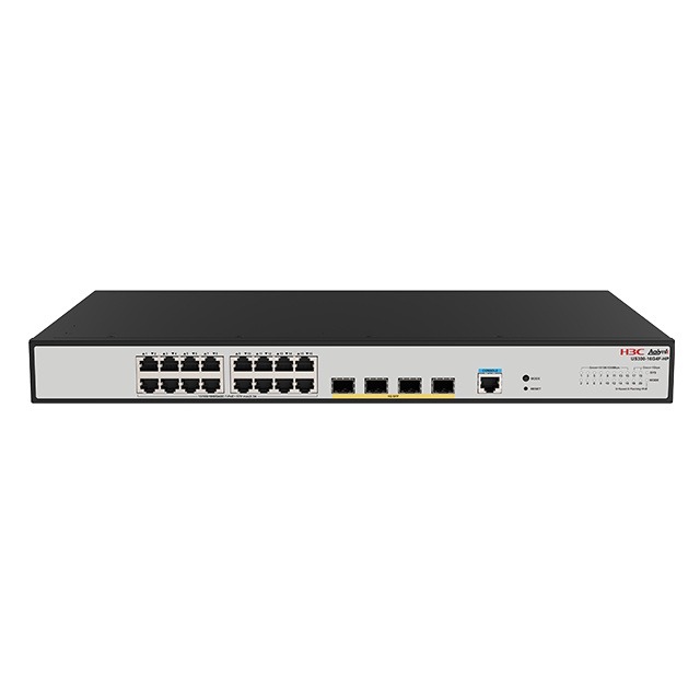 H3C Aolynk US300-16G4F-HP, 16 Port Giga POE+ 250W with 4 x 1G SFP Uplink, Layer 2 Cloud Managed Switch