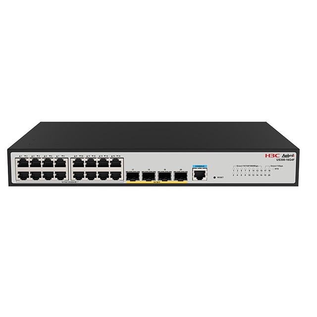 H3C Aolynk US300-16G4F, 16 Port Giga with 4 x 1G SFP Uplink, Layer 2 Cloud Managed Switch