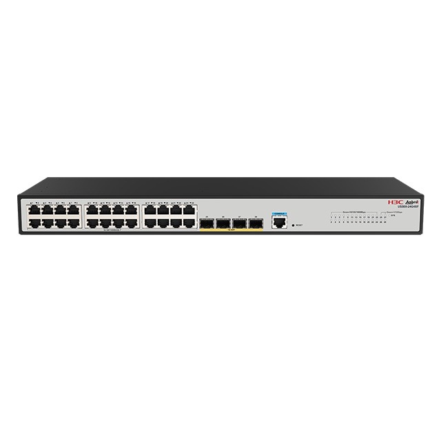 H3C Aolynk US500-48G4F, 48 Port Giga with 4 x 1G SFP Uplink, Layer 3 Cloud Managed Stackable Switch
