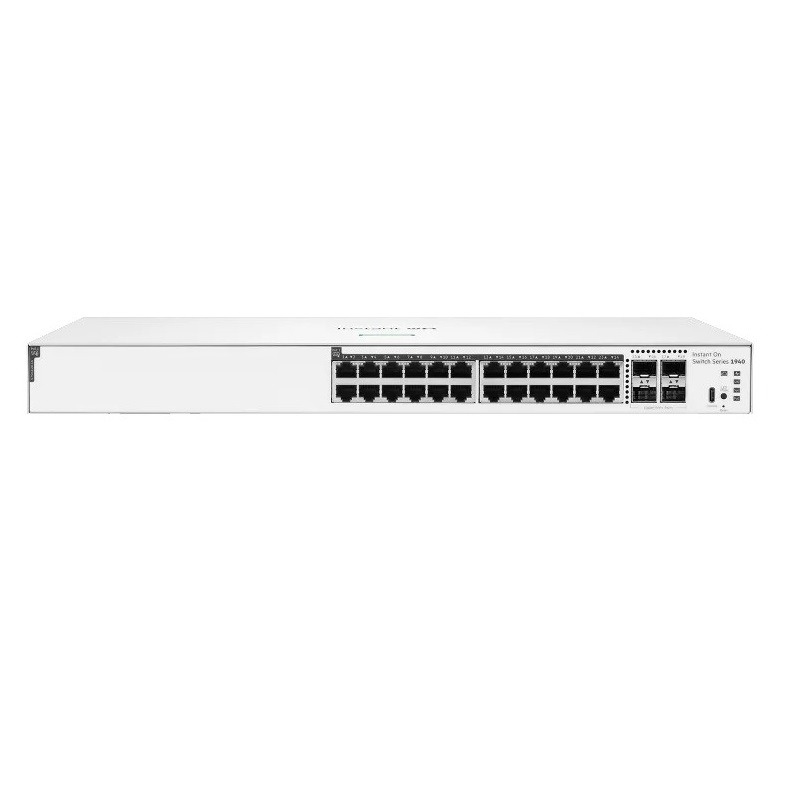 HPE Networking Instant On S4A31A, 1940 Series 24 Port Giga POE+ 240W with 4 x 10G SFP+ Uplink Port Switch