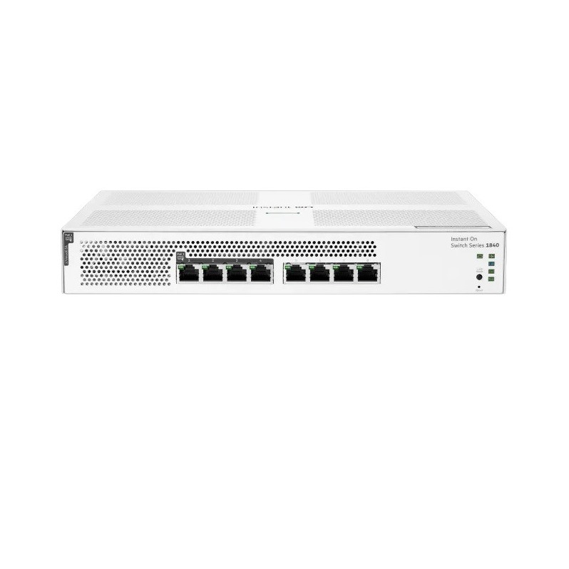 HPE Networking Instant On S5E26A, 1840 Series 8 Port Giga (4 Port POE+ 64W) Switch