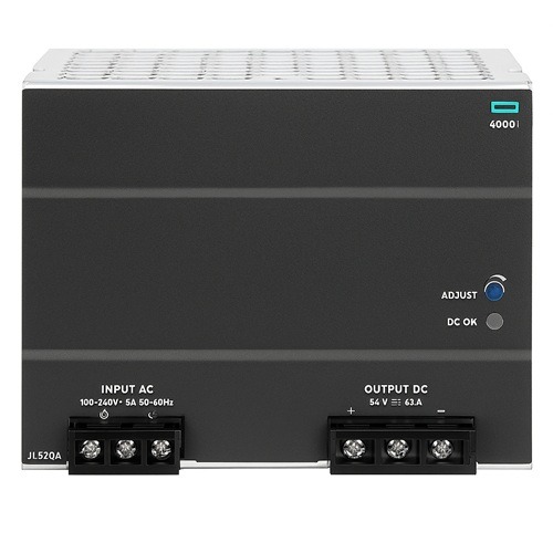 HPE Aruba Networking 4000i POE 54VDC 480W 100‑240VAC DIN Power Supply