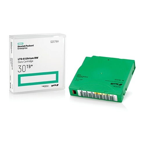HPE LTO‑8 Ultrium 30TB RW Non Custom Labeled Library Pack 20 Data Cartridges with Cases