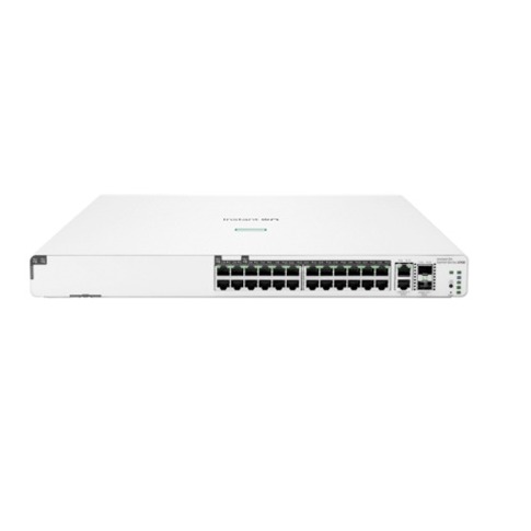 HPE Networking Instant On JL807A, 1960 Series 24 Port Giga POE+ 370W with 2 x 10G SFP+ and 2 x 10G Coper Uplink Port Switch