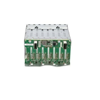 8-Bay hot-plug SFF hard drive cage assembly - Includes the metal cage structure and the SAS backplane board .