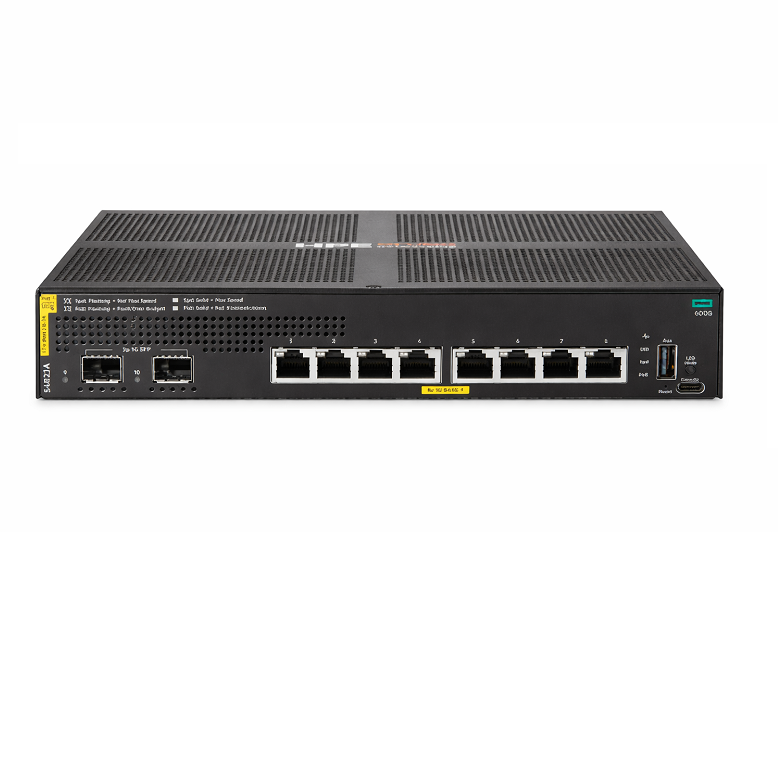 HPE Aruba Networking CX 6000 8p 10M/100M/1G Class4 PoE 2p SFP 1G 67W Switch