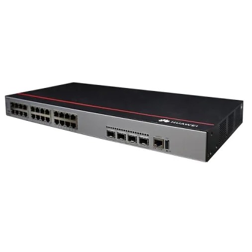 S5735-L24T4X-A1,98011539 (24 10/100 / 1000BASE-T Ethernet port, 4 10 Gigabit SFP +, AC power supply)